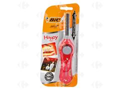 Briquet Allume Feu Blister Happy Bic.