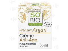 Crème Soin Anti-Âge Jour Précieux Argan Bio So'Bio 50ml