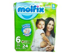 Couches Bébé Taille 6 (15+ kg) Comfort Extra Large Molfix 24 unités
