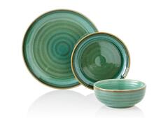Assiette Creuse en Porcelaine Marv O Vert Kasa 16cm
