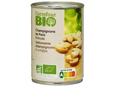 Conserve de Champignons de Paris Émincés Carrefour Bio 400g