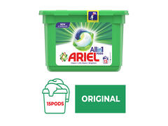 Capsules Lessive Automatique All in 1 Pods Original Ariel 15 unités.