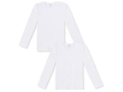 T-shirt Garçon Manches Longues Coton TEX 100% Coton 2 pièces