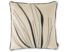 Coussin Blanc avec Marquage Noir 45x45cm