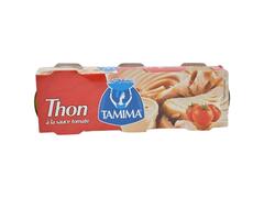 Pack de Trois Conserves de Thon à la Sauce Tomate Tamima 80g