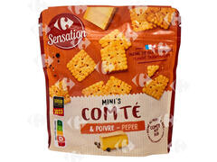 Biscuits Apéritif Comté & Poivre Carrefour Sensation 100g