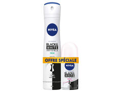 Lot Déodorant 20ml + Roll-on Black & White Femmes NIVEA 50ml