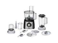 Blender en Verre avec Hachoir Noir Silver Bosch 3800W