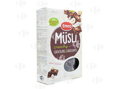 Muesli Croustillant Chocolat Noisette Muesli Emco 375g