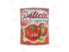 Conserve de Double Concentré de Tomates Delicia 750g