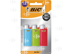 Mini Briquet Pierre J5 Blister Bic 3 unités.