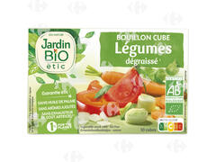 Bouillon Cube Légumes Dégraissé Bio Jardin Bio 9x10g