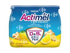 Yaourt à boire Citron et Gingembre Protect Actimel 6x100g