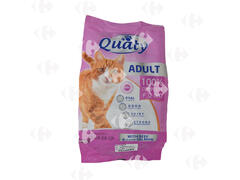 Croquettes au Bœuf et au Saumon pour Chats Adultes Quaty 1kg.