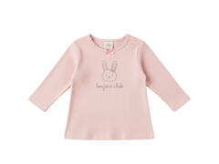 T-shirt pour Fille Manches Longues Rose TEX