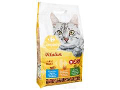 Croquettes au Thon, Saumon et Légumes pour Chats Adultes Carrefour 4kg