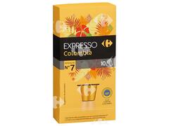 Café en Capsules Expresso Colombia Carrefour N7x10