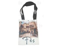 Tote bag - Sac tissu ville Fès 38x32cm