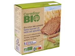 Bio Biscuit Blé Complet Sans Sucre Ajouté Carrefour 300g