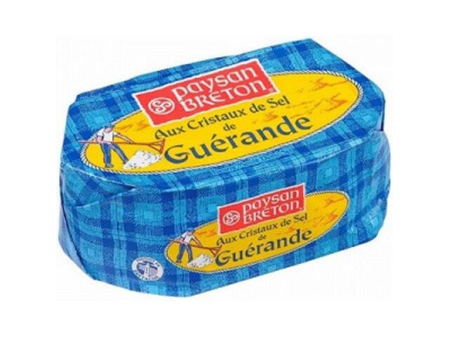Beurre Moulé Au Sel de Guérande Paysan Breton 250g.