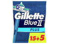 Rasoir Jetable Blue II Plus Gillette 15+5 Gratuits.