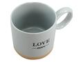 Mug Porcelaine Love Gris Kasa 37 cl