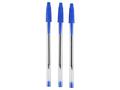Stylo Roller Transparent Bleu 3 unités