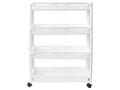 Etagère Extensible en Plastique 4 Niveaux 15x37,50x60cm