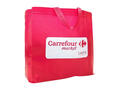 Sac Shopping Pliable Rouge 35x40x18cm