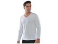 Pull Homme à Manches Longues Col V Blanc - Taille XXL
