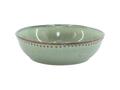 Assiette Creuse en Porcelaine Verte Sintra Picotée Kasa 17 cm