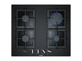 Table de Cuisson Bosch 4 Foyers Gaz Verre Noir 60 cm