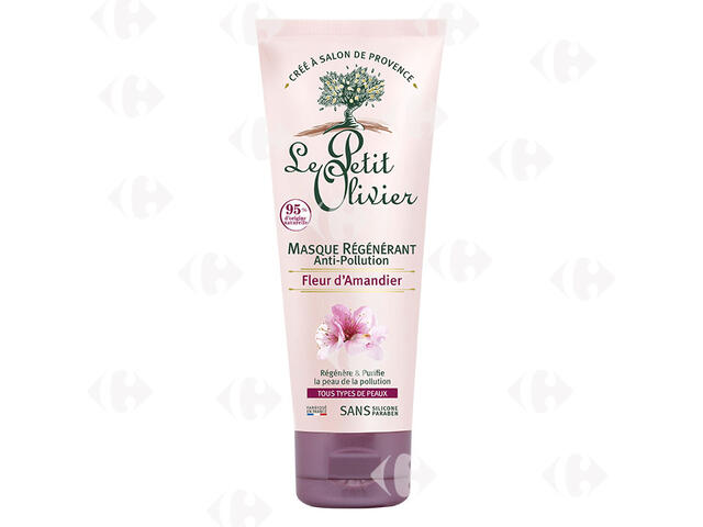 Masque Mousse Anti-Pollution Fleur d'Amandier Le Petit Olivier 75ml