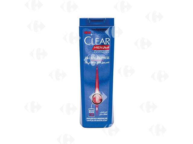 Shampooing Style Express Clear pour Homme 360ml