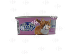 Pâté au Bœuf et Saumon pour Chats Quaty 85g