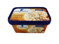 Crème Glacée Nougat en Bac Pingouin 1L