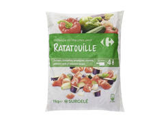 Mélange de Légumes pour Ratatouille Carrefour 1kg.