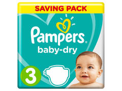 Couches Bébé Baby-dry Taille 3 (6-10kg) Pampers 68 unités