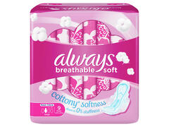 Serviettes Hygiéniques Breathable Soft Maxi Thick Large Always 9 unités