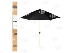 Parasol Louga - noir Hyba 3m