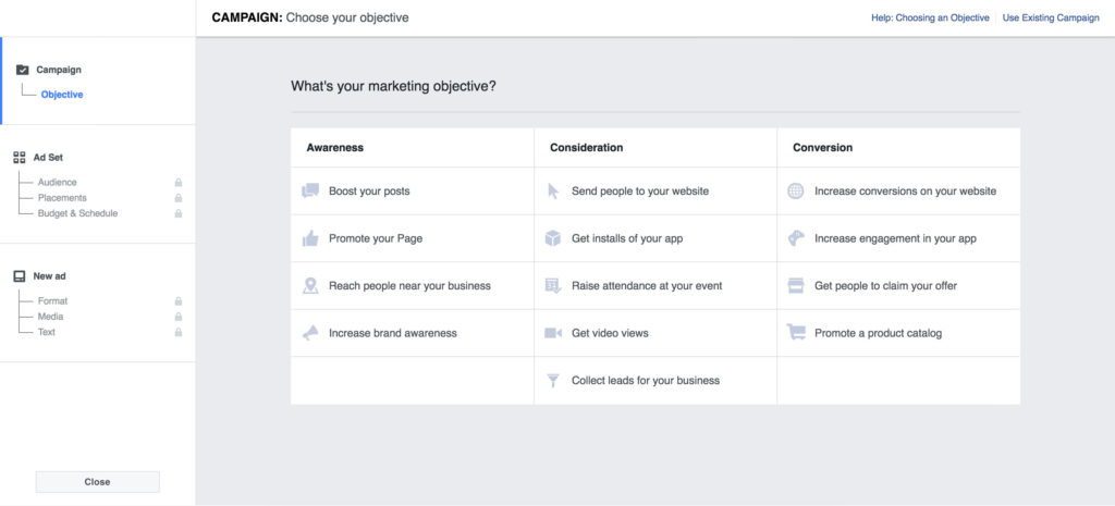 AppInstitute Facebook Ads Objectives