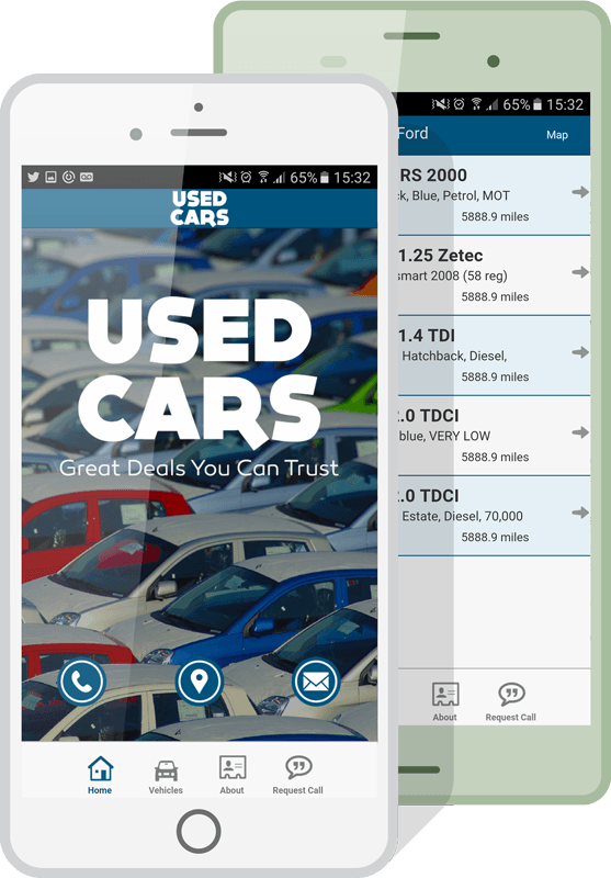 Download Automotive Dealership Apps Make Your Own Car Dealer App PSD Mockup Templates