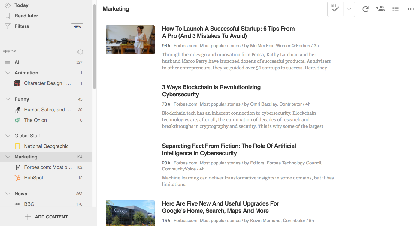 Feedly Marketing Automation