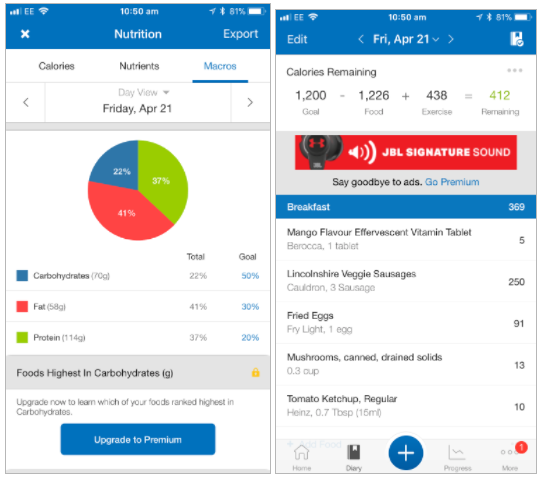 fitness pal app free