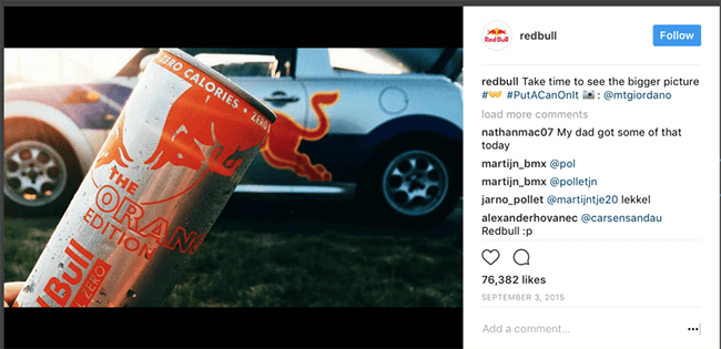 Red Bull Valentines Day Marketing Campaign