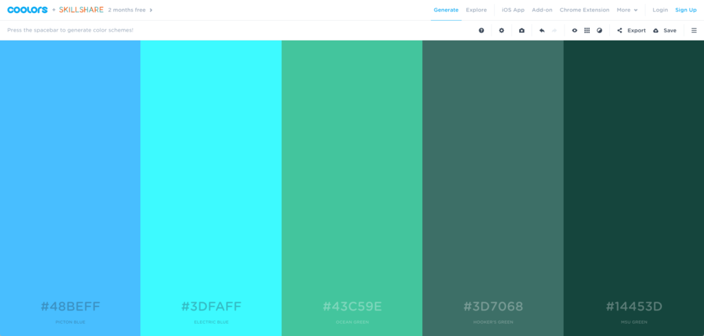 color palette from image windows app