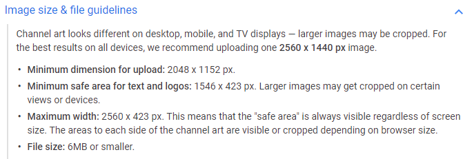 YouTube Channel Theme Guidelines