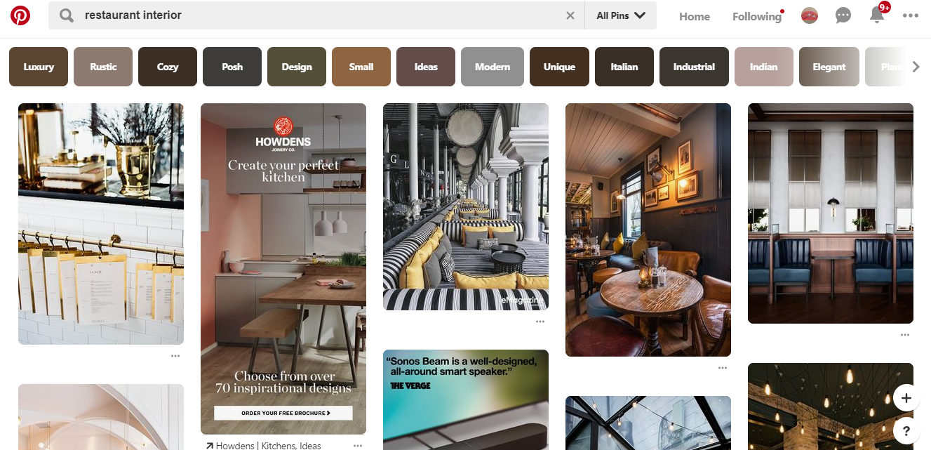 Restaurant Pinterest
