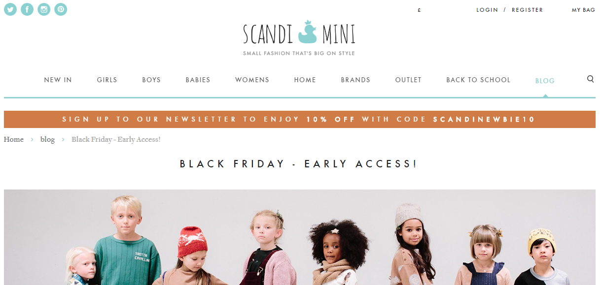 Scandi Mini Black Friday Marketing