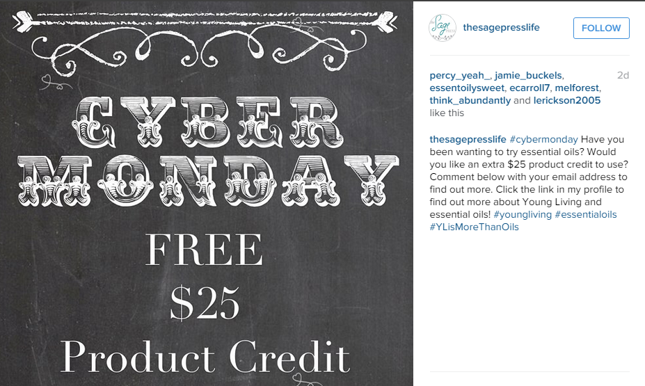 Cyber Monday Instagram Competition